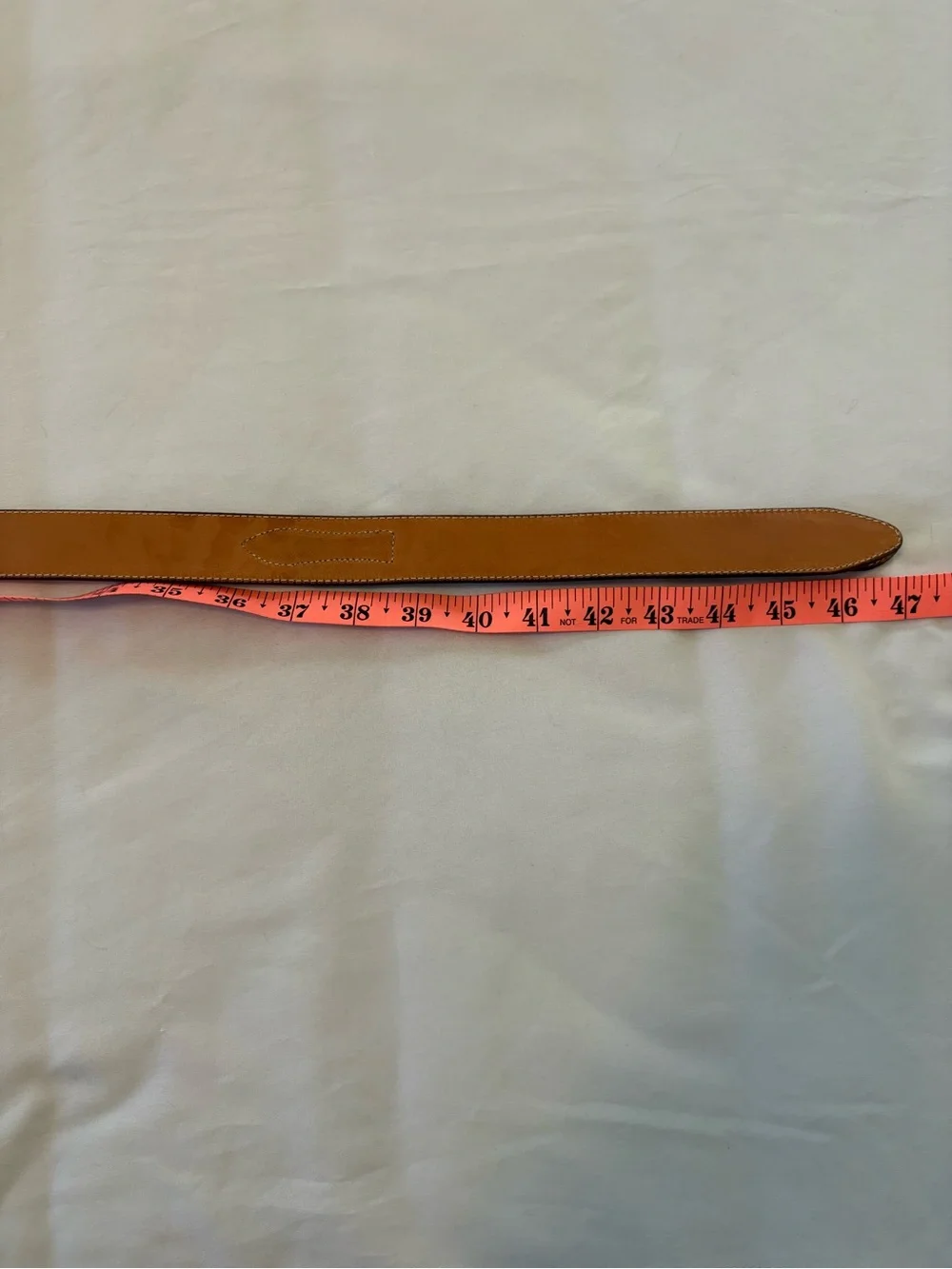 SAS Genuine Leather Belt in Tan with Dark Edge 40 Brass Buckle